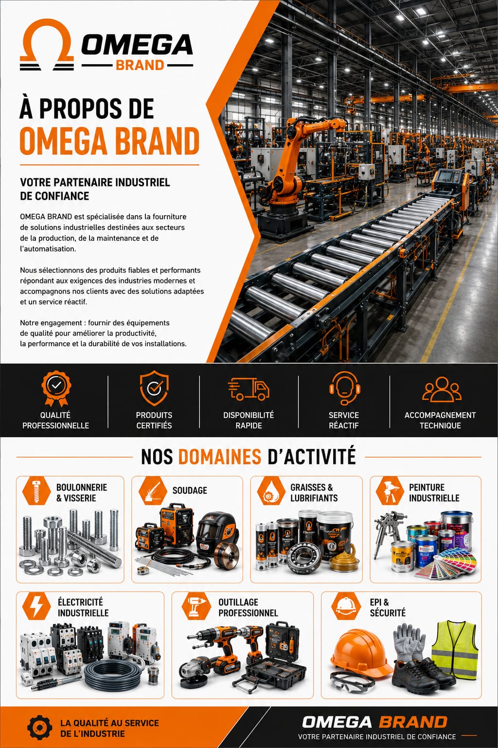 Atelier industriel OMEGA BRAND
